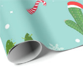 Kaktus-Weihnachtsbaum Geschenkpapier (Rolleneckpunkt)