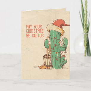 Kaktus Weihnachtsbaum Karte