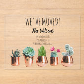 Kaktus Wir haben die neue Ankündigung über Zuhause (Vorderseite)