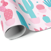 Kaktus Wrapping Paper Geschenkpapier (Rolleneckpunkt)