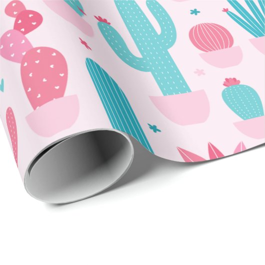 Kaktus Wrapping Paper Geschenkpapier (Rolleneckpunkt)
