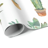 Kaktus Wrapping Paper Geschenkpapier (Rolleneckpunkt)
