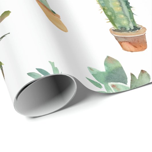 Kaktus Wrapping Paper Geschenkpapier (Rolleneckpunkt)