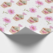 Kaktus Wrapping Paper Geschenkpapier (Ecke)