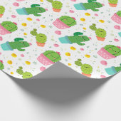 Kaktus Wrapping Paper Geschenkpapier (Ecke)