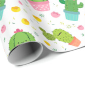 Kaktus Wrapping Paper Geschenkpapier (Rolleneckpunkt)