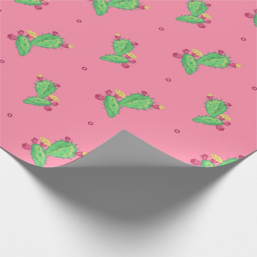 Kaktus Wrapping Paper Geschenkpapier (Ecke)
