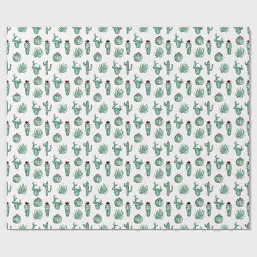 Kaktus Wrapping Paper Geschenkpapier (Flach)