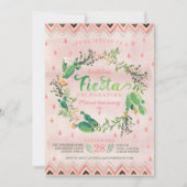 Kaktus-Wüsten-Fiesta-Geburtstags-Party Einladungen (Vorderseite)