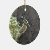 Kaktus-Zaunkönig Keramik Ornament (Rechts)