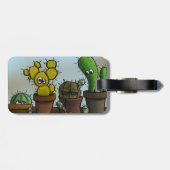 Kaktus-Zeichen Gepäckanhänger (Rückseite horizontal)