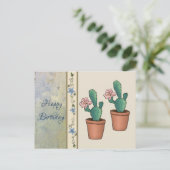 Kaktusblüte Postkarte (Stehend Vorderseite)
