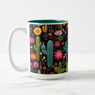 Kaktusblüte Zweifarbige Tasse