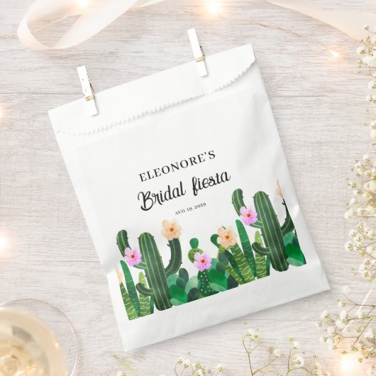 Kaktusblüten Braut-Fest Geschenktütchen (Ausgeschnitten)