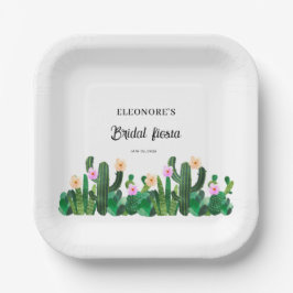 Kaktusblüten  Braut-Fest Pappteller