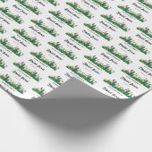 Kaktusblüten Braut-Fiesta Geschenkpapier (Ecke)