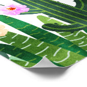 Kaktusblüten Braut-Fiesta  Poster (Ecke)