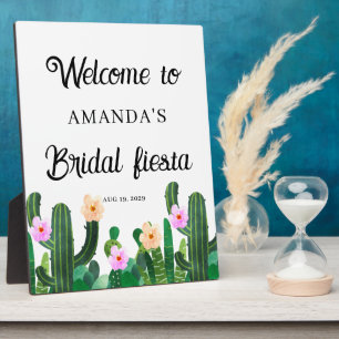 Kaktusblüten  Bridal Fiesta Willkommen Fotoplatte