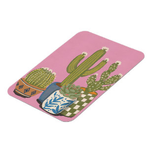 Kaktusblüten Rosa Magnet