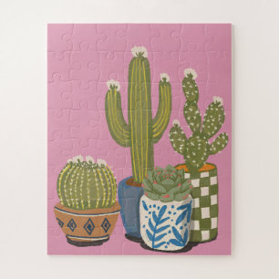 Kaktusblüten Rosa Puzzle