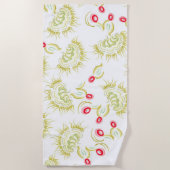Kaktusblüten Strandtuch (Vorderseite)