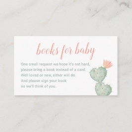 Kaktusbücher für Babykarte, Wüstenbabyumschließung Begleitkarte