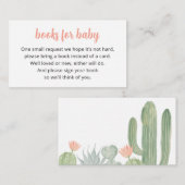 Kaktusbücher für Kinderkarte, Fiesta Begleitkarte (Vorne/Hinten)