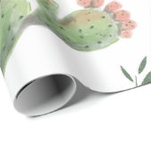 Kaktusentwurf Geschenkpapier (Rolleneckpunkt)
