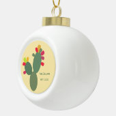 Kaktusfamilie Keramik Kugel-Ornament (Rechts)