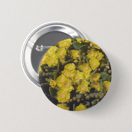 Kaktusfeige-Kaktus Button (Vorne & Hinten)