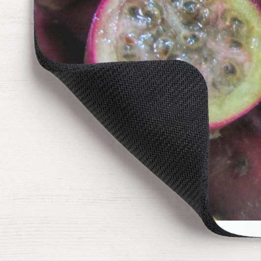 Kaktusfeige-Kaktus-Frucht und Samen Mousepad (Ecke)