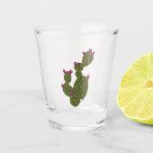 Kaktusfeige-Kaktus Schnapsglas (Vorderseite)
