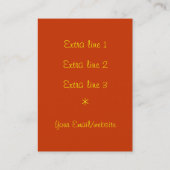 Kaktusfeige Visitenkarte (Rückseite)