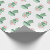 Kaktusgarten-Muster Geschenkpapier (Ecke)