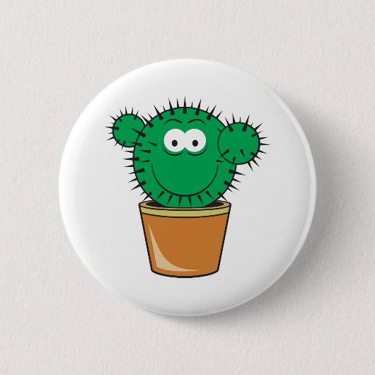 Kaktusgesicht Button (Vorderseite)