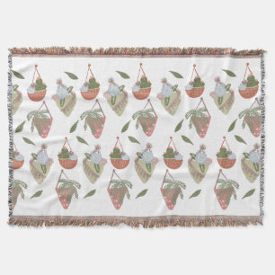 Kaktushängekörbe Botanische Blumen   Decke