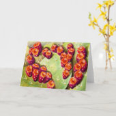 Kaktushülsen Karte (Gelbe Blume)