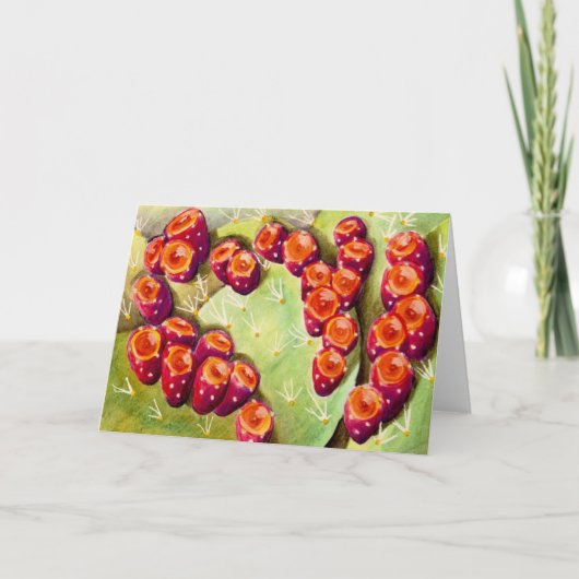 Kaktushülsen Karte (Vorderseite)