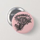 Kaktusknopf Button (Vorne & Hinten)