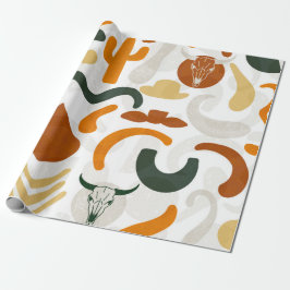 Kaktuskuhhhut im Südwesten Geschenkpapier