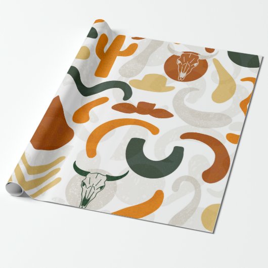 Kaktuskuhhhut im Südwesten Geschenkpapier (Ungerollt)