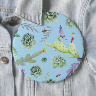 Kaktusmuster 10 button