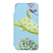 Kaktusmuster 10 incipio iPhone Geldbeutel-Hülle (Folio Vorderseite)