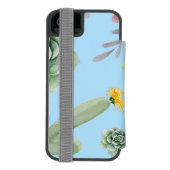 Kaktusmuster 10 incipio iPhone Geldbeutel-Hülle (Folio Rückseite)
