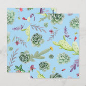 Kaktusmuster 10 postkarte (Vorne/Hinten)