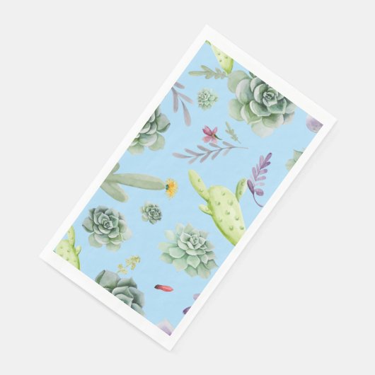 Kaktusmuster 10 serviette (Ecke)