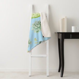 Kaktusmuster 10 sherpadecke