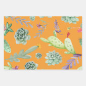 Kaktusmuster 11 geschenkpapier set (Vorderseite 3)