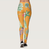 Kaktusmuster 11 leggings (Rückseite)