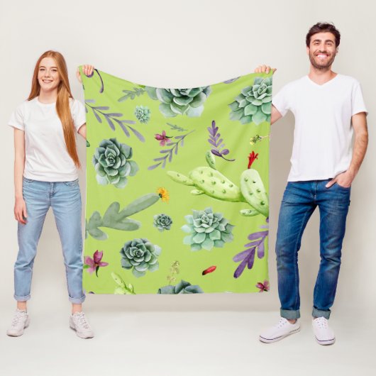 Kaktusmuster 6 fleecedecke (Beispiel)